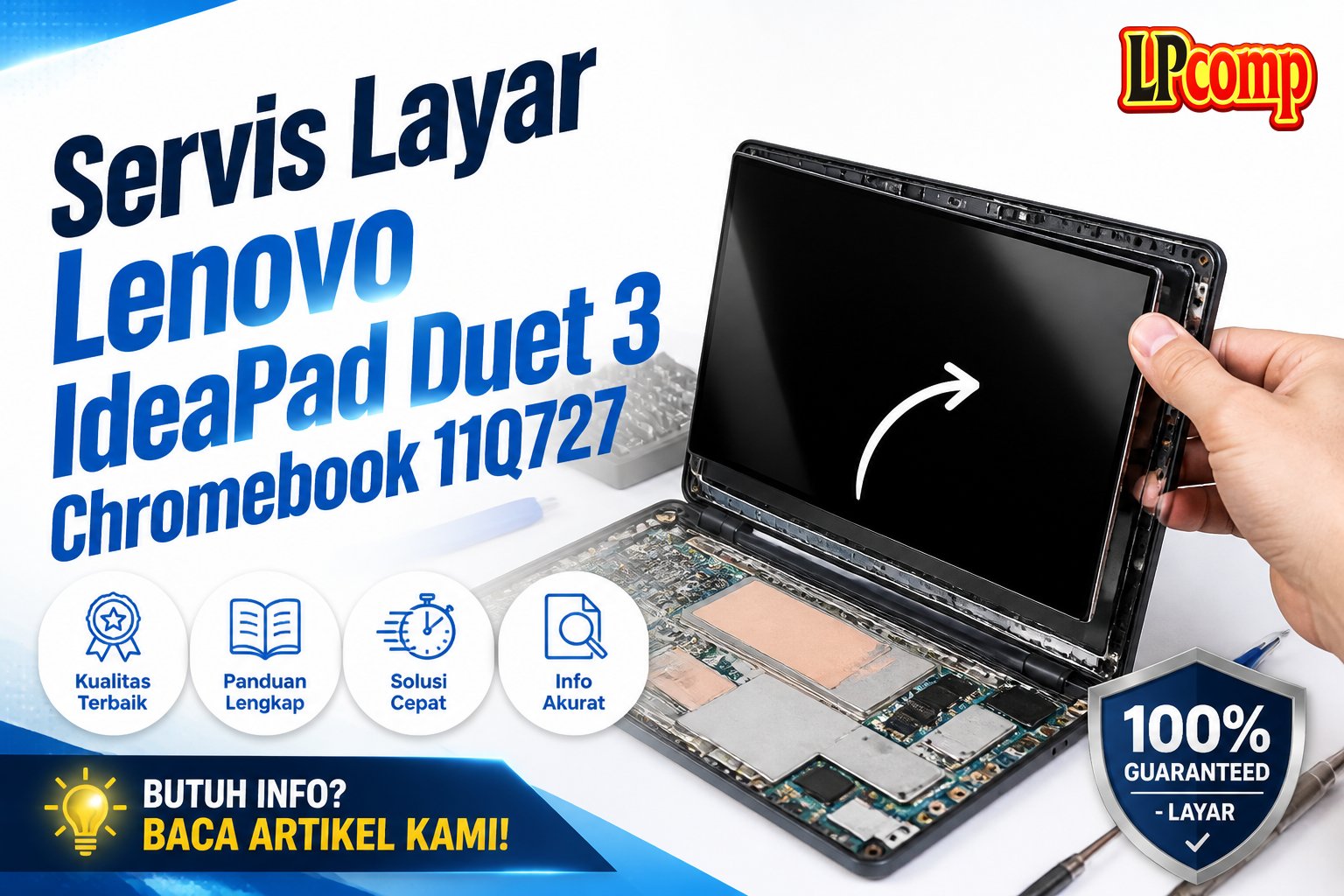 Servis Layar Lenovo IdeaPad Duet 3 Chromebook 11Q727