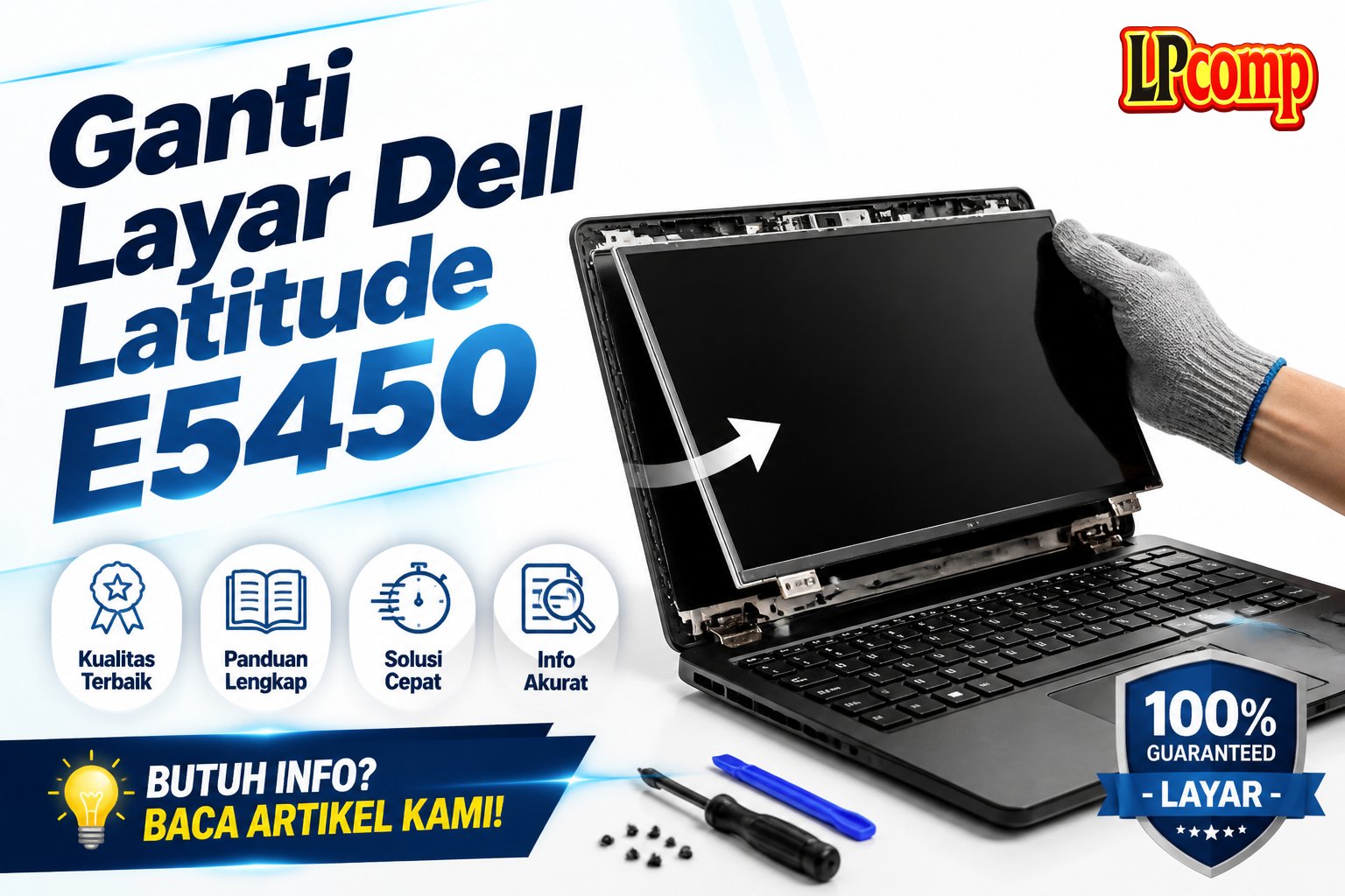 Ganti Layar Dell Latitude E5450