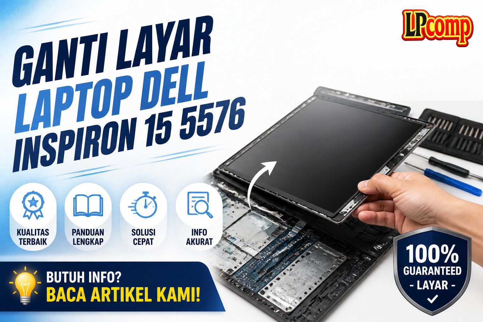 Ganti Layar Laptop Dell Inspiron 15 5576