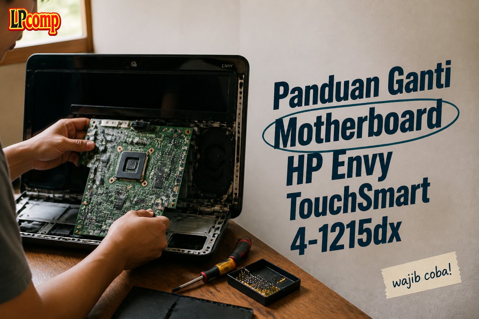 Panduan Ganti Motherboard HP Envy TouchSmart 4-1215dx