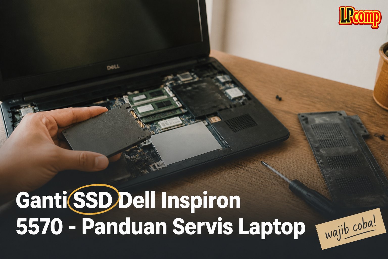 Ganti SSD Dell Inspiron 5570 - Panduan Servis Laptop