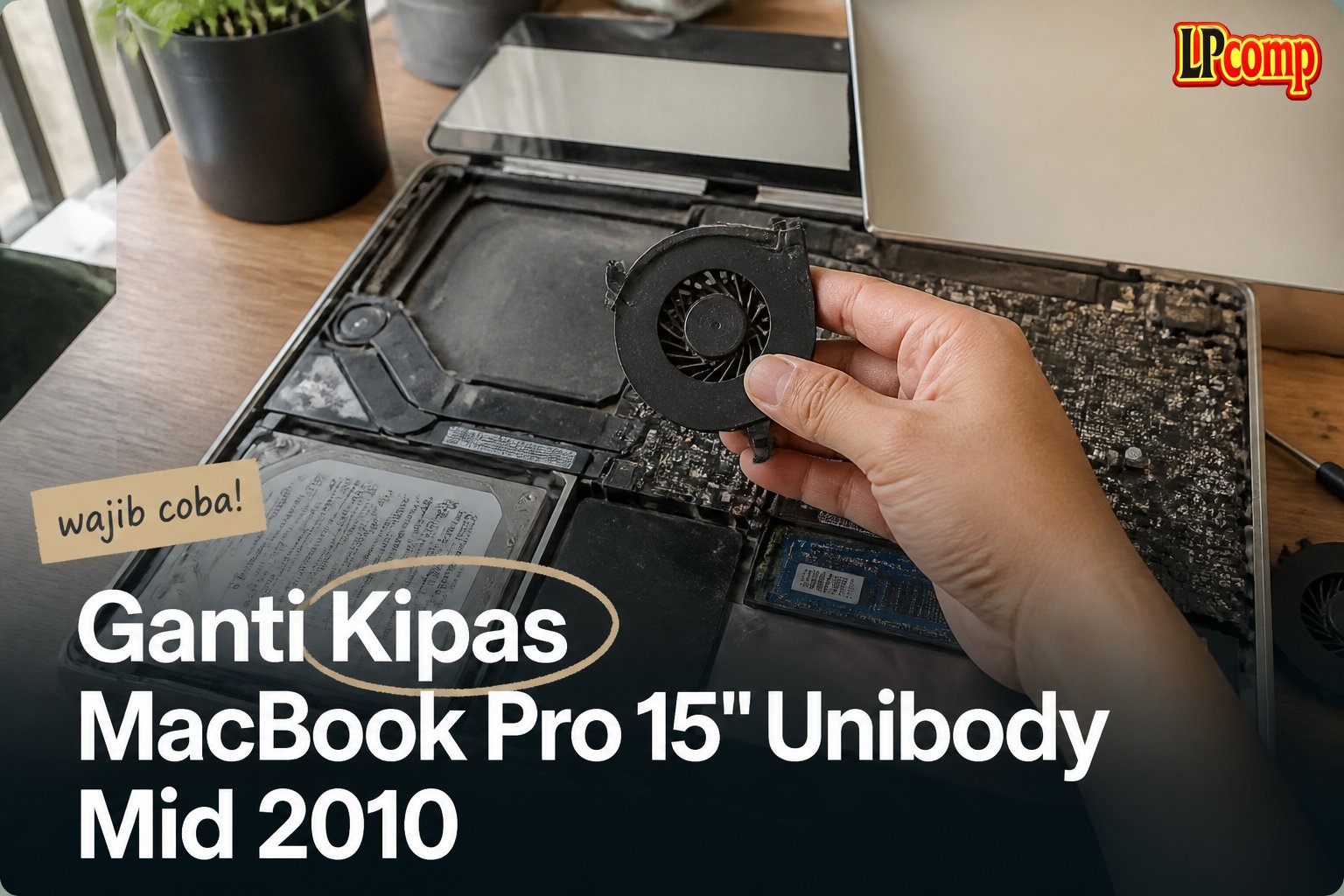 Ganti Kipas MacBook Pro 15" Unibody Mid 2010