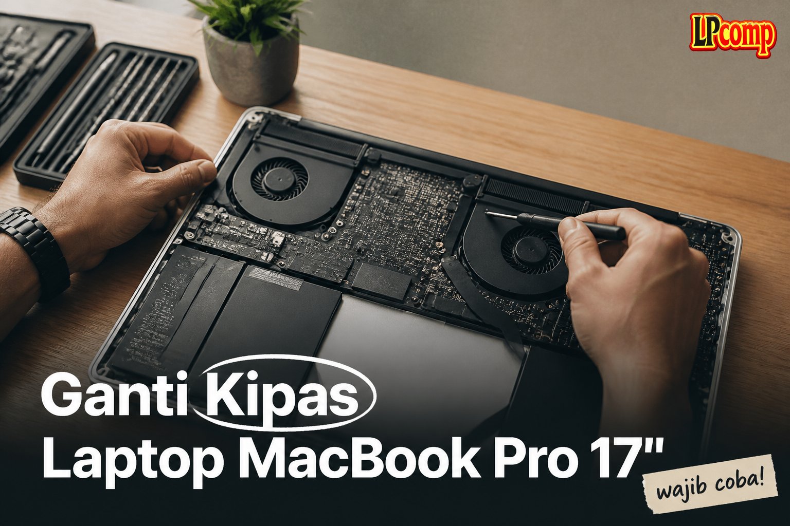 Ganti Kipas Laptop MacBook Pro 17"
