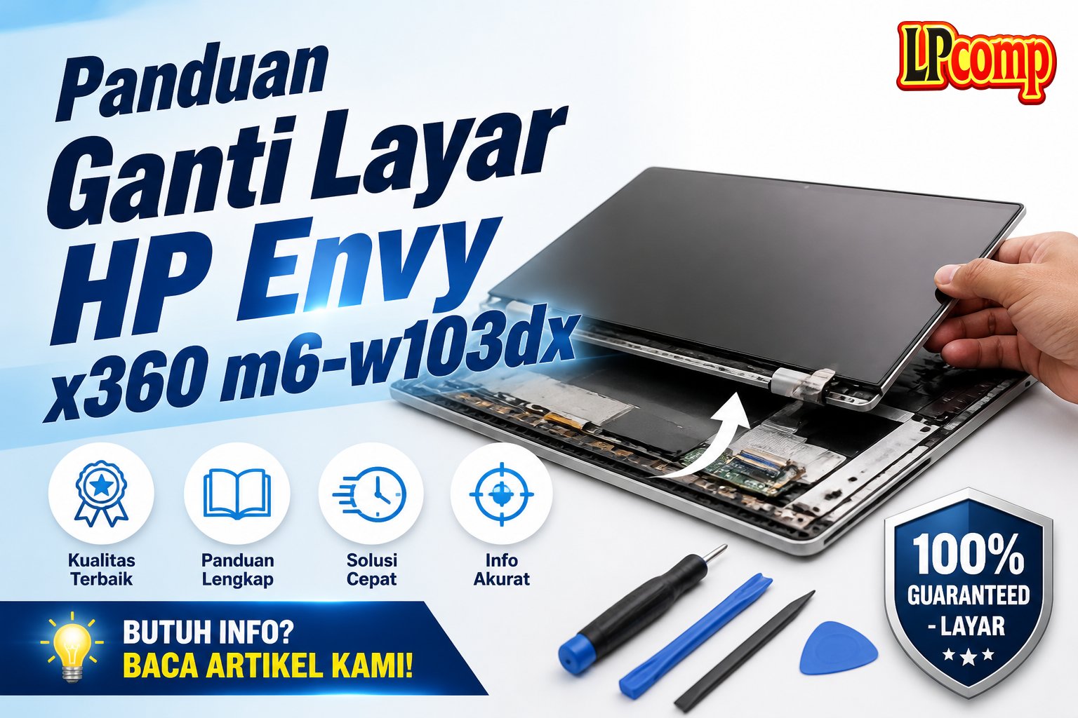 Panduan Ganti Layar HP Envy x360 m6-w103dx