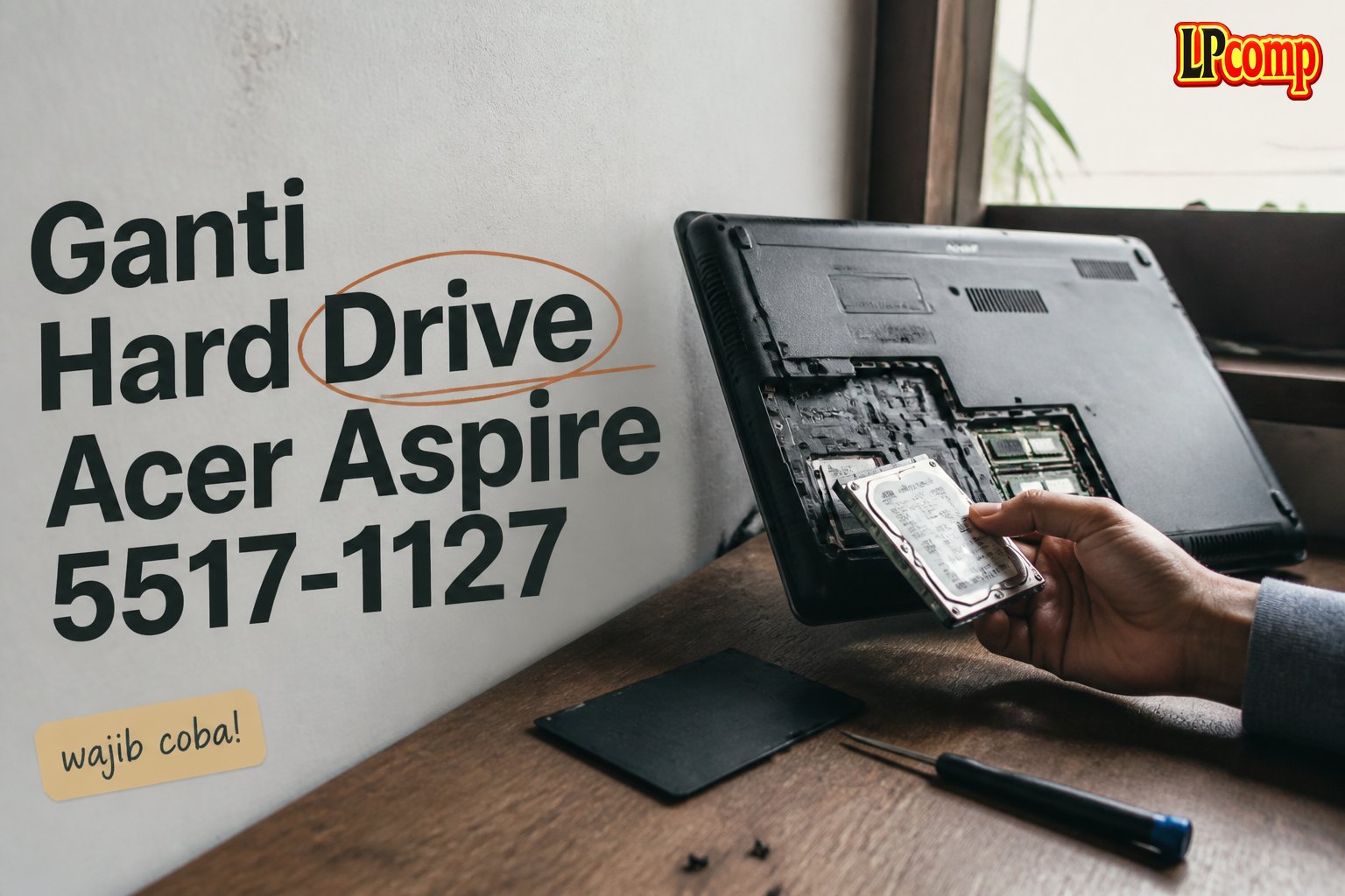 Ganti Hard Drive Acer Aspire 5517-1127