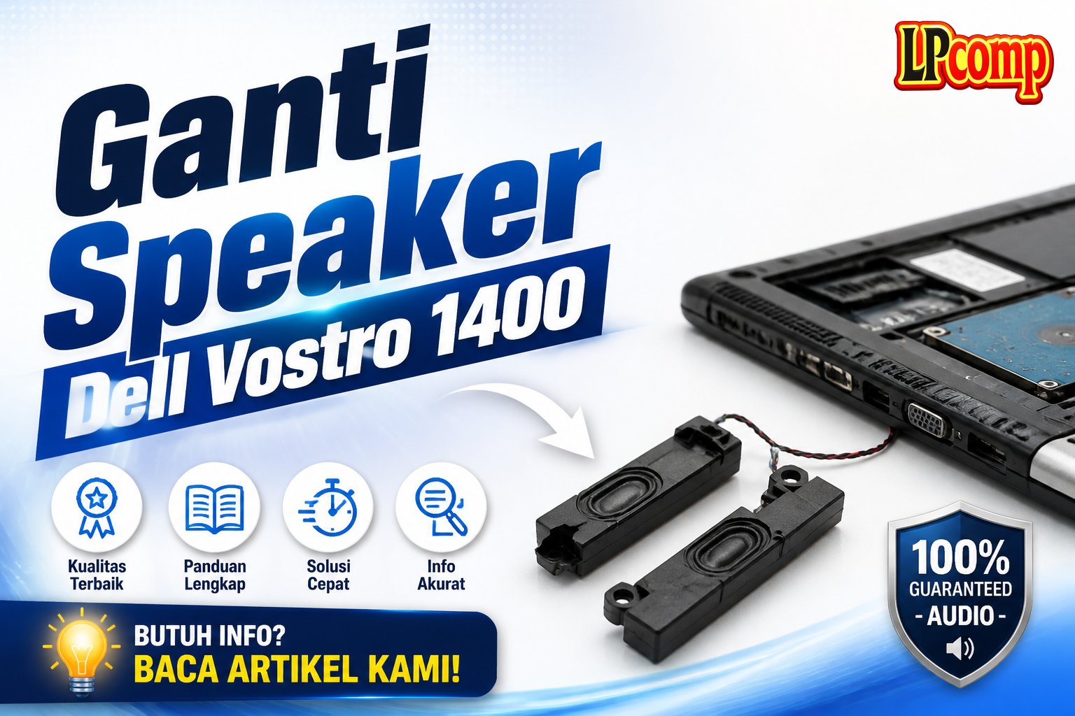 Ganti Speaker Dell Vostro 1400