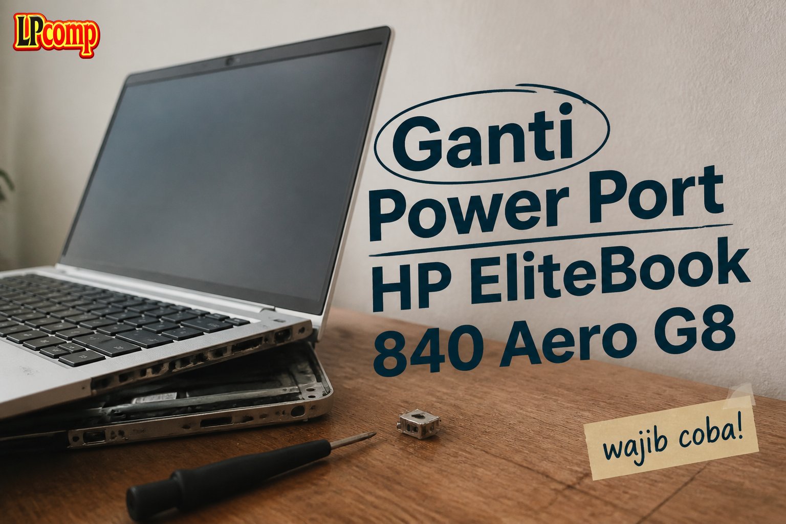 Ganti Power Port HP EliteBook 840 Aero G8