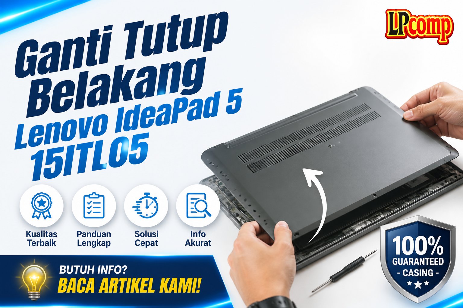 Ganti Tutup Belakang Lenovo IdeaPad 5 15ITL05