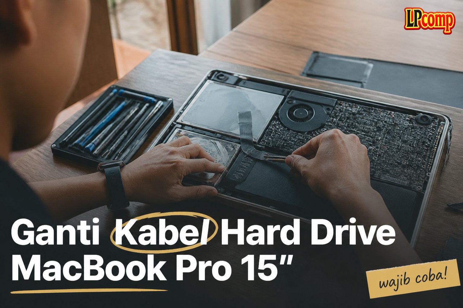 Ganti Kabel Hard Drive MacBook Pro 15"