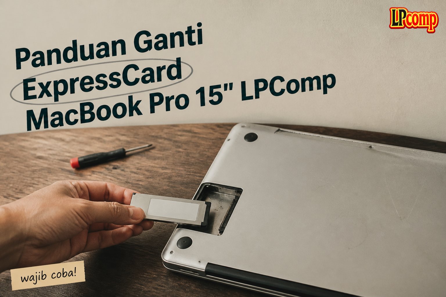 Panduan Ganti ExpressCard MacBook Pro 15" LPComp
