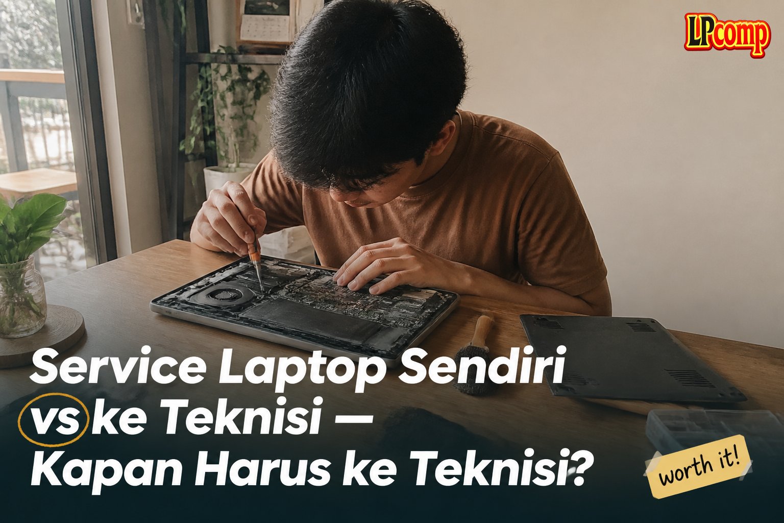 Service Laptop Sendiri vs ke Teknisi — Kapan Harus ke Teknisi?