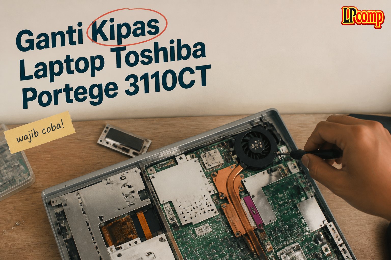 Ganti Kipas Laptop Toshiba Portege 3110CT