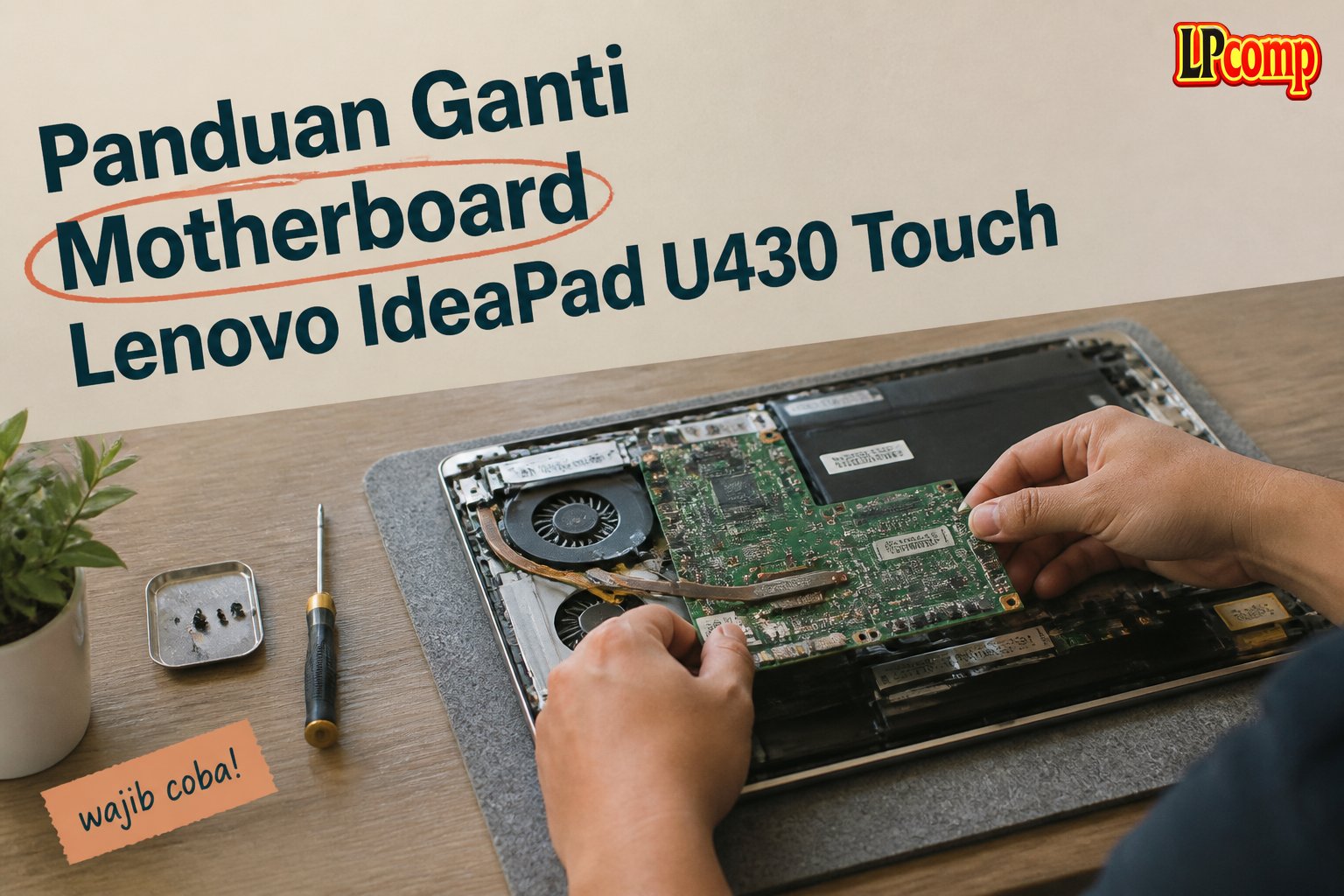 Panduan Ganti Motherboard Lenovo IdeaPad U430 Touch