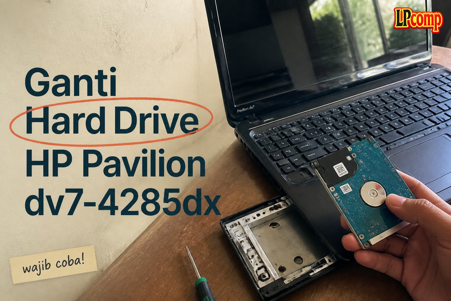 Ganti Hard Drive HP Pavilion dv7-4285dx