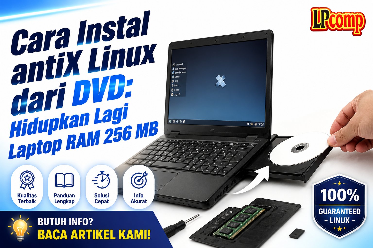 Cara Instal antiX Linux dari DVD: Hidupkan Lagi Laptop RAM 256 MB