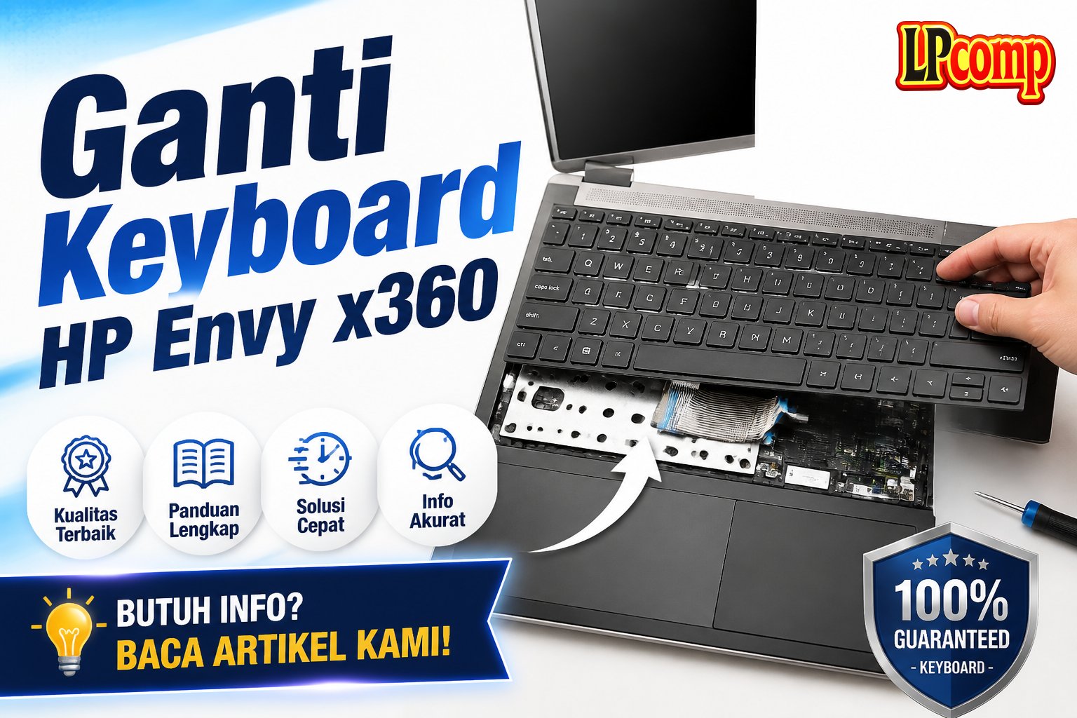 Ganti Keyboard HP Envy x360