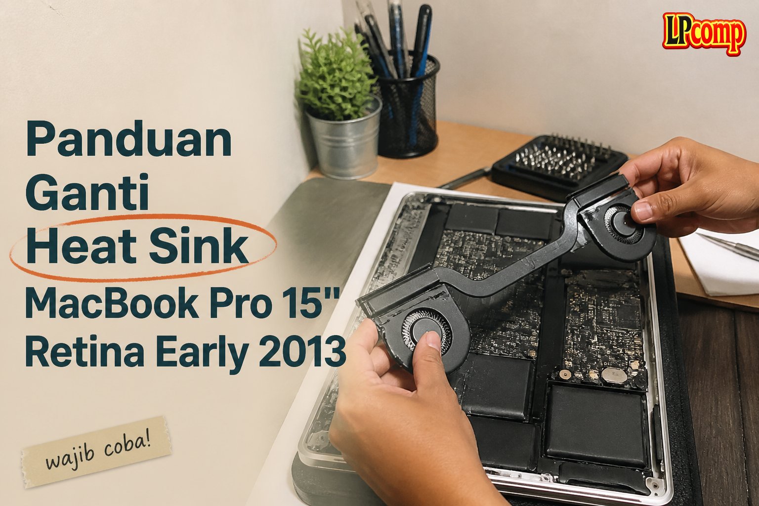 Panduan Ganti Heat Sink MacBook Pro 15" Retina Early 2013