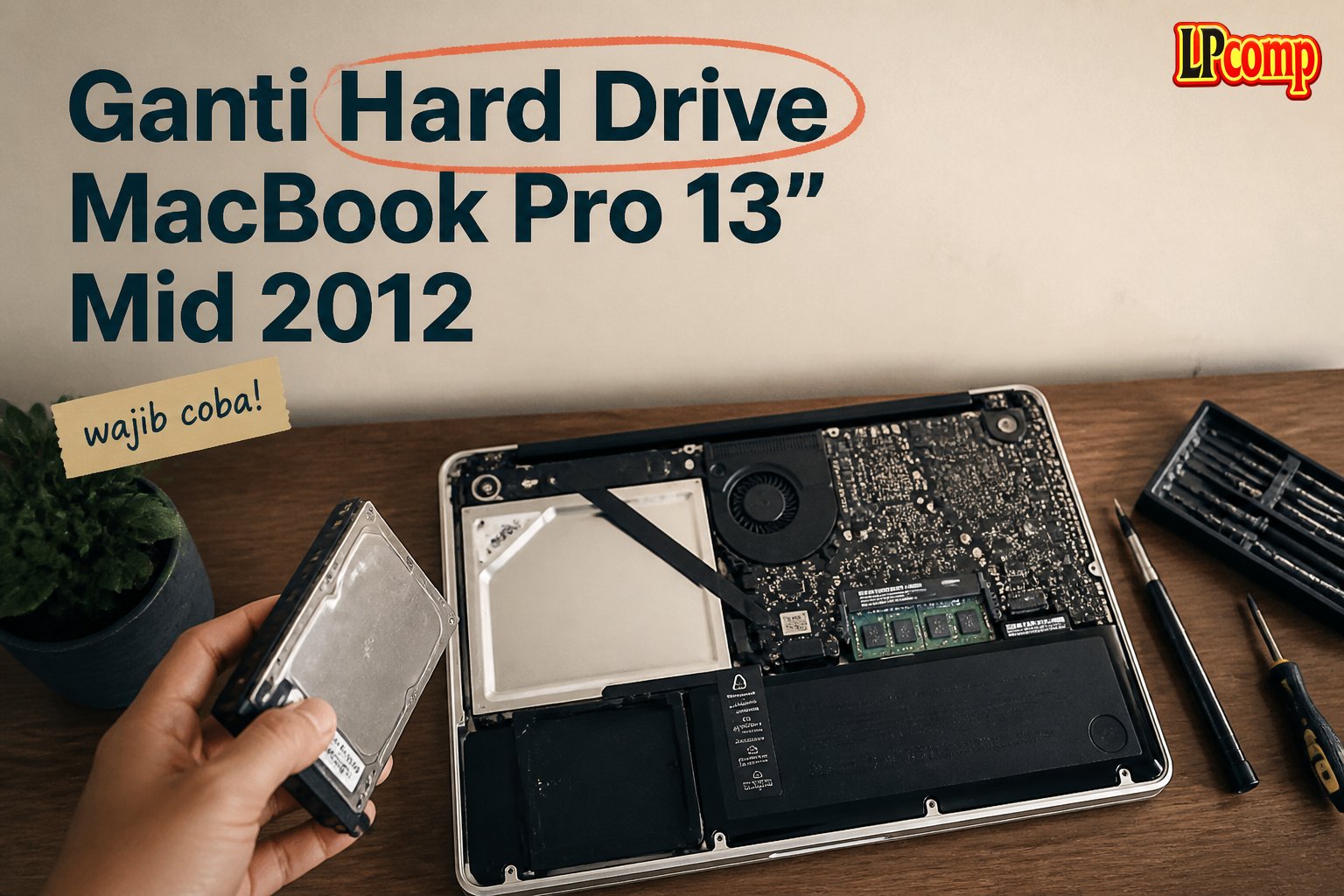 Ganti Hard Drive MacBook Pro 13" Mid 2012