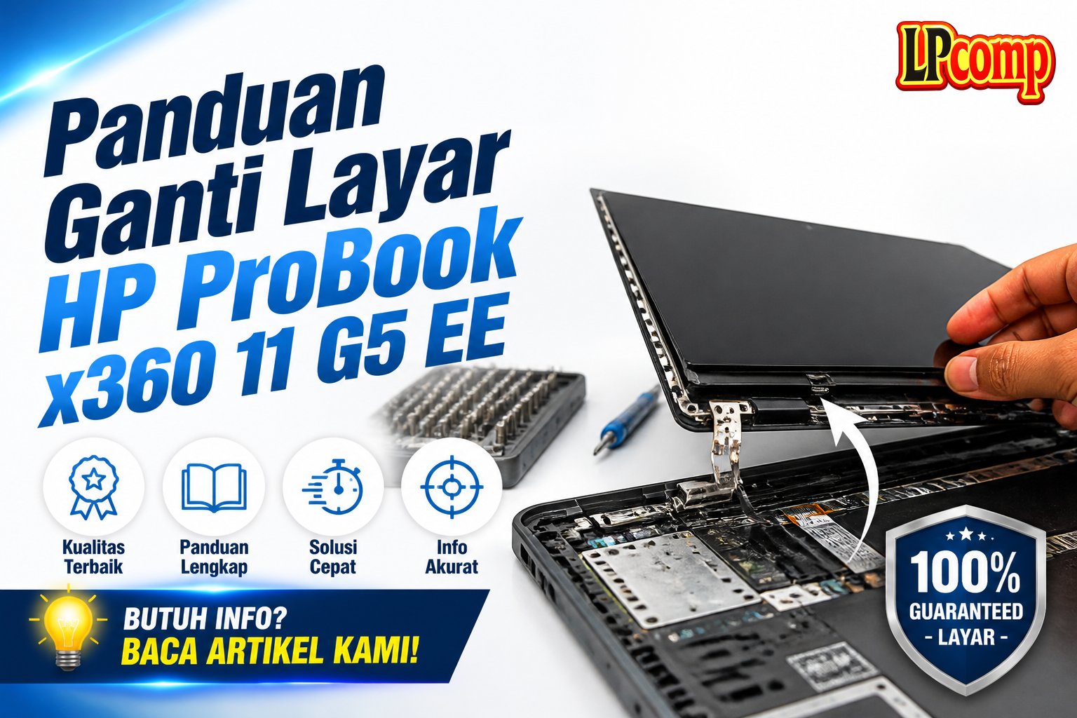 Panduan Ganti Layar HP ProBook x360 11 G5 EE