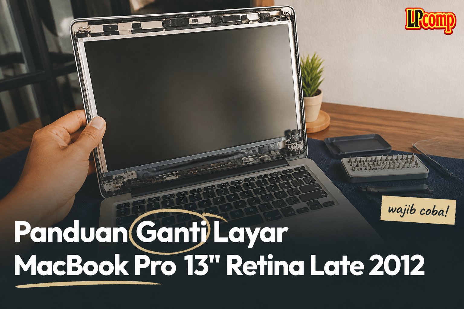 Panduan Ganti Layar MacBook Pro 13" Retina Late 2012