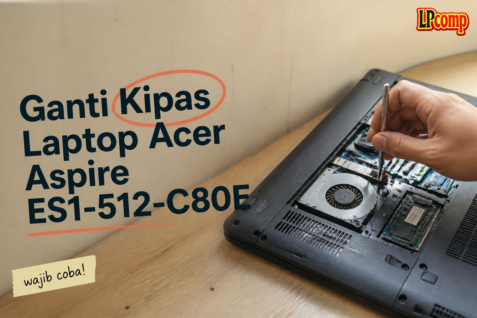 Ganti Kipas Laptop Acer Aspire ES1-512-C80E