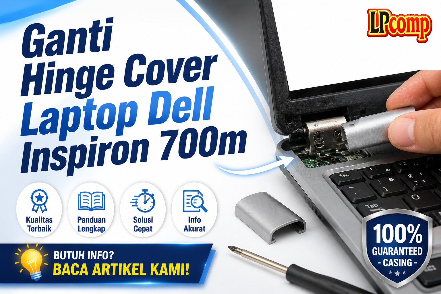 Ganti Hinge Cover Laptop Dell Inspiron 700m