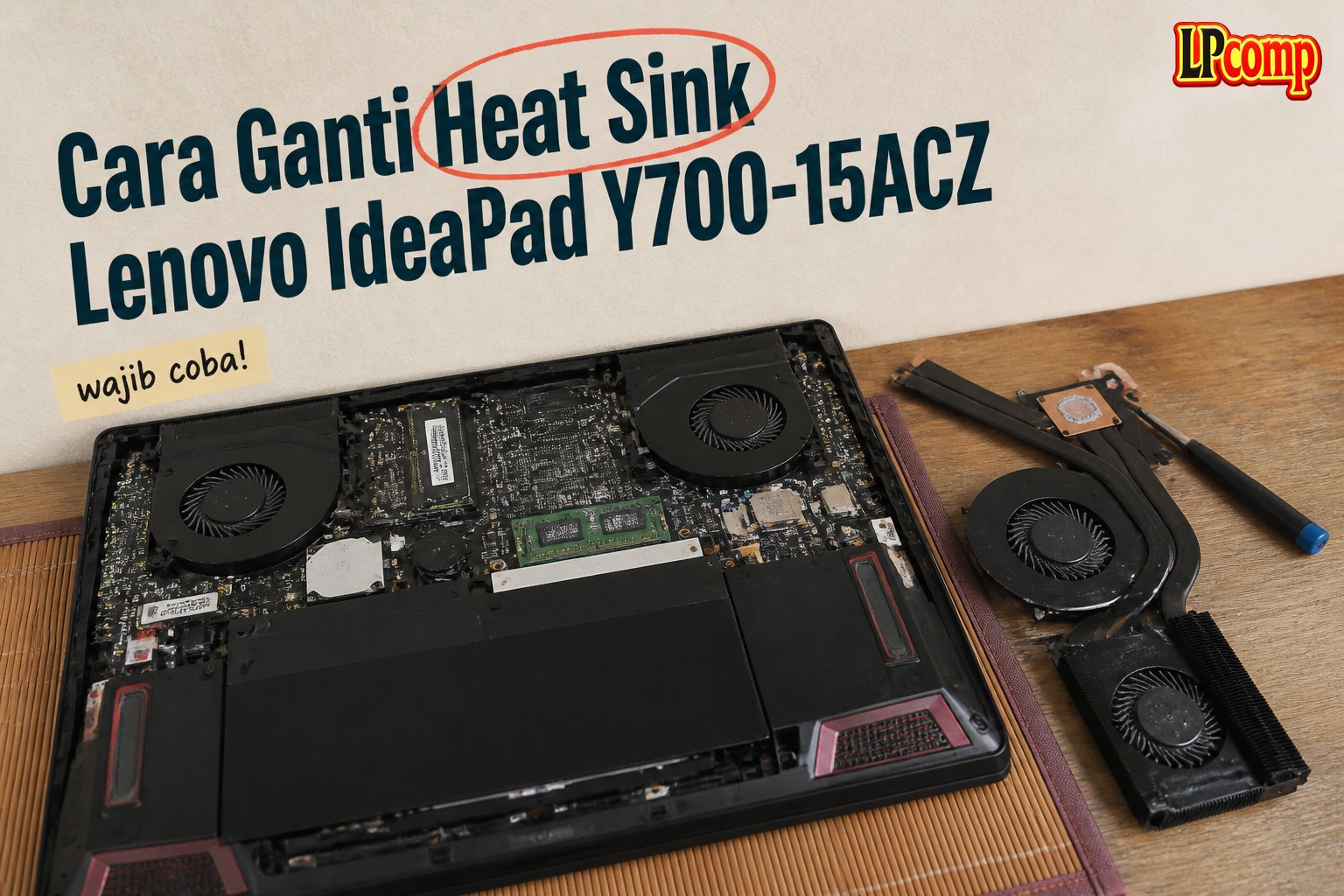 Cara Ganti Heat Sink Lenovo IdeaPad Y700-15ACZ