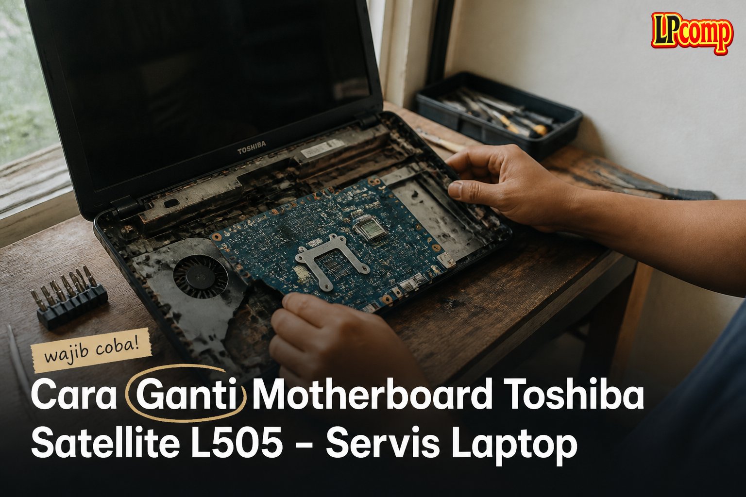 Cara Ganti Motherboard Toshiba Satellite L505 - Servis Laptop