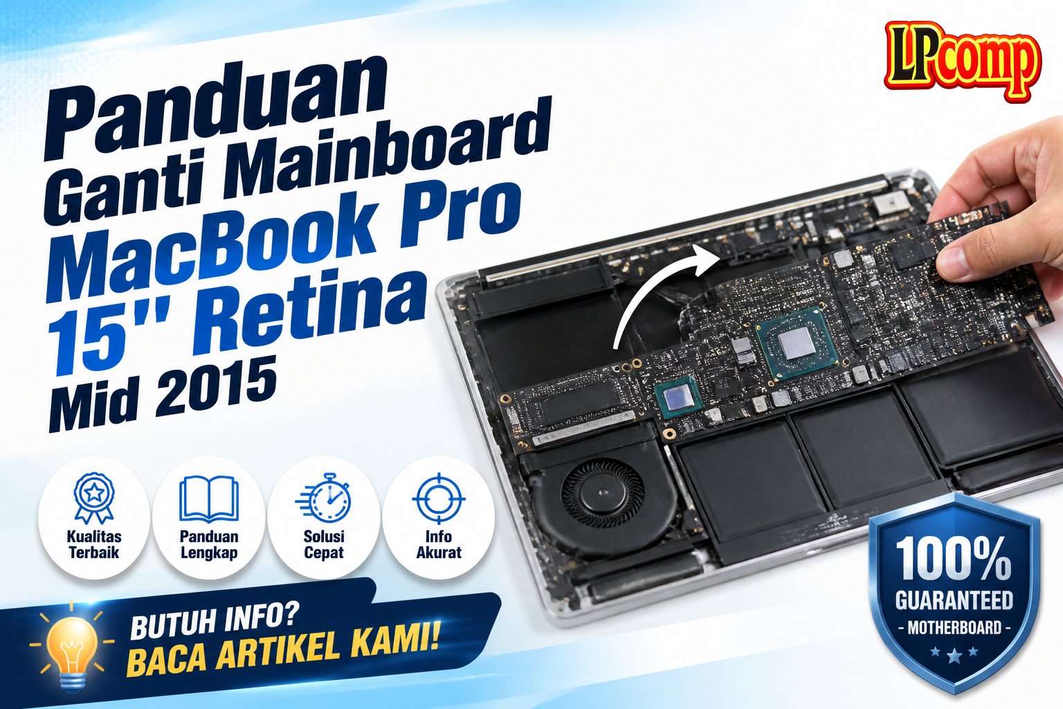 Panduan Ganti Mainboard MacBook Pro 15" Retina Mid 2015