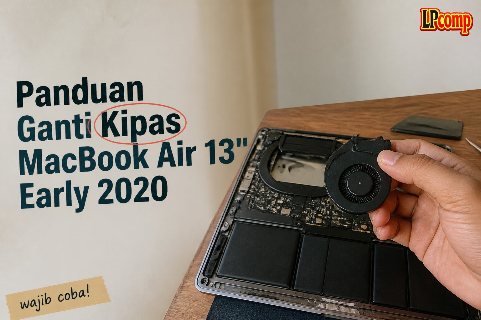 Panduan Ganti Kipas MacBook Air 13" Early 2020