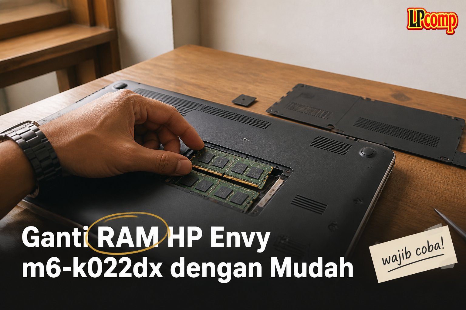 Ganti RAM HP Envy m6-k022dx dengan Mudah