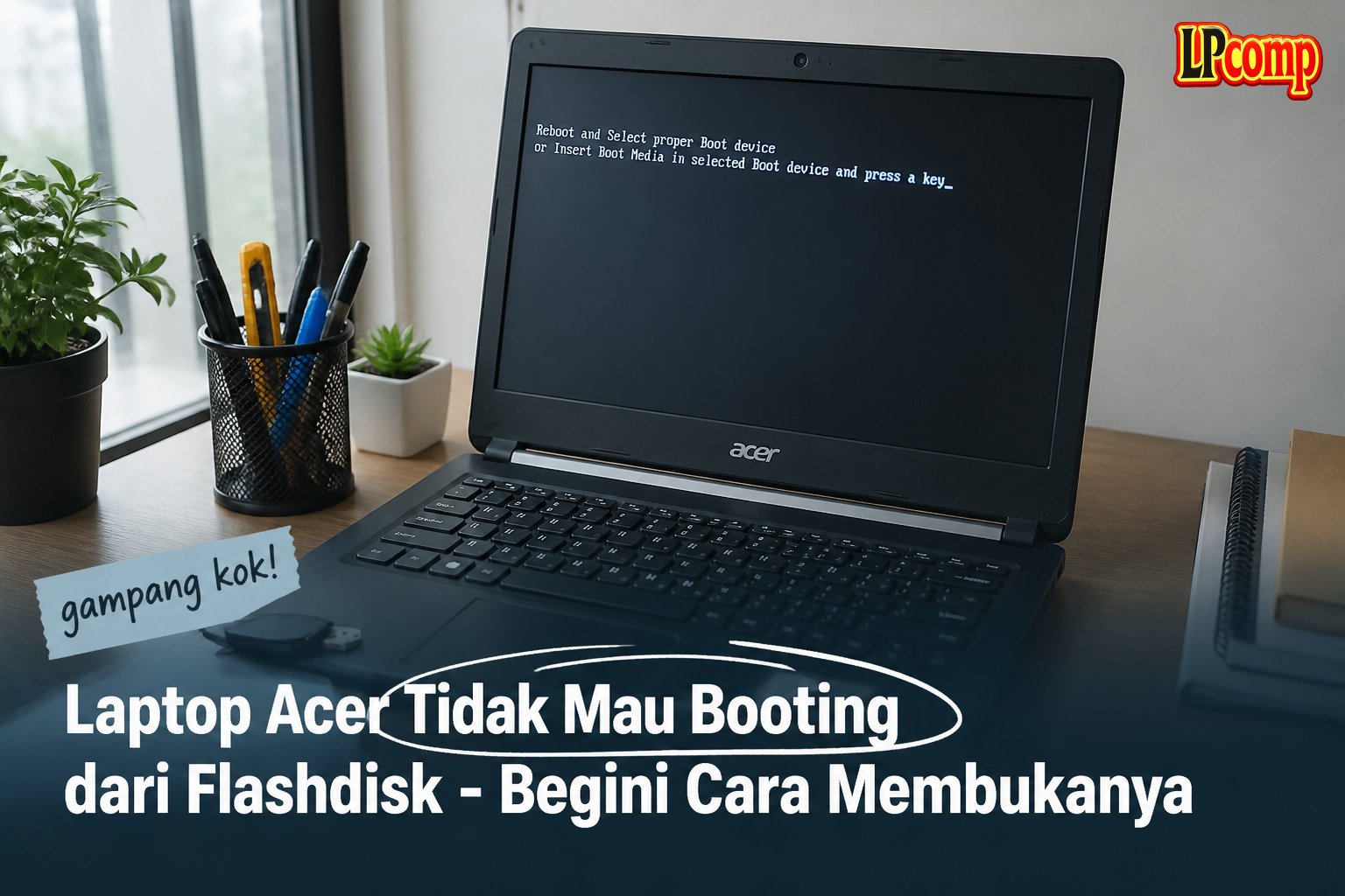 Laptop Acer Tidak Mau Booting dari Flashdisk - Begini Cara Membukanya