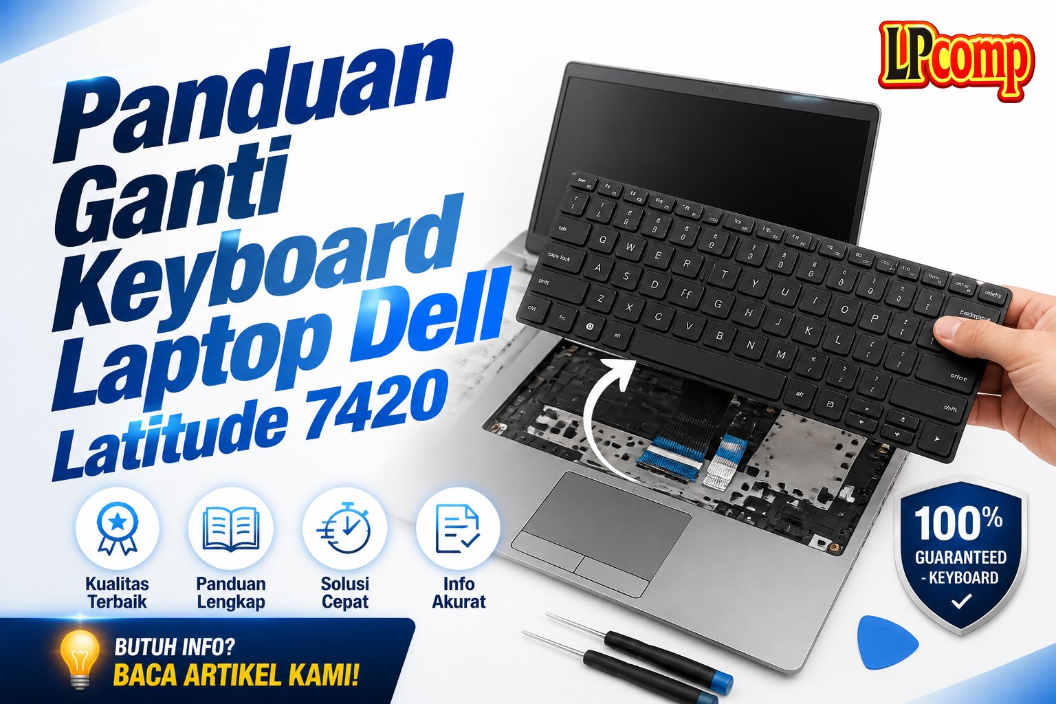 Panduan Ganti Keyboard Laptop Dell Latitude 7420