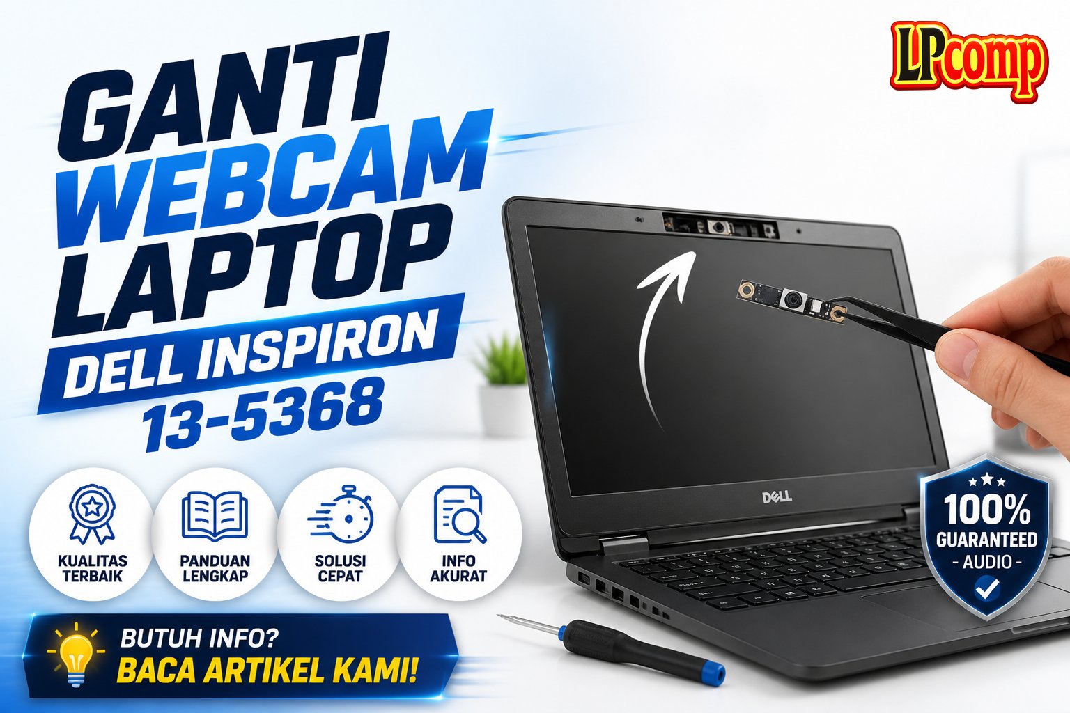 Ganti Webcam Laptop Dell Inspiron 13-5368