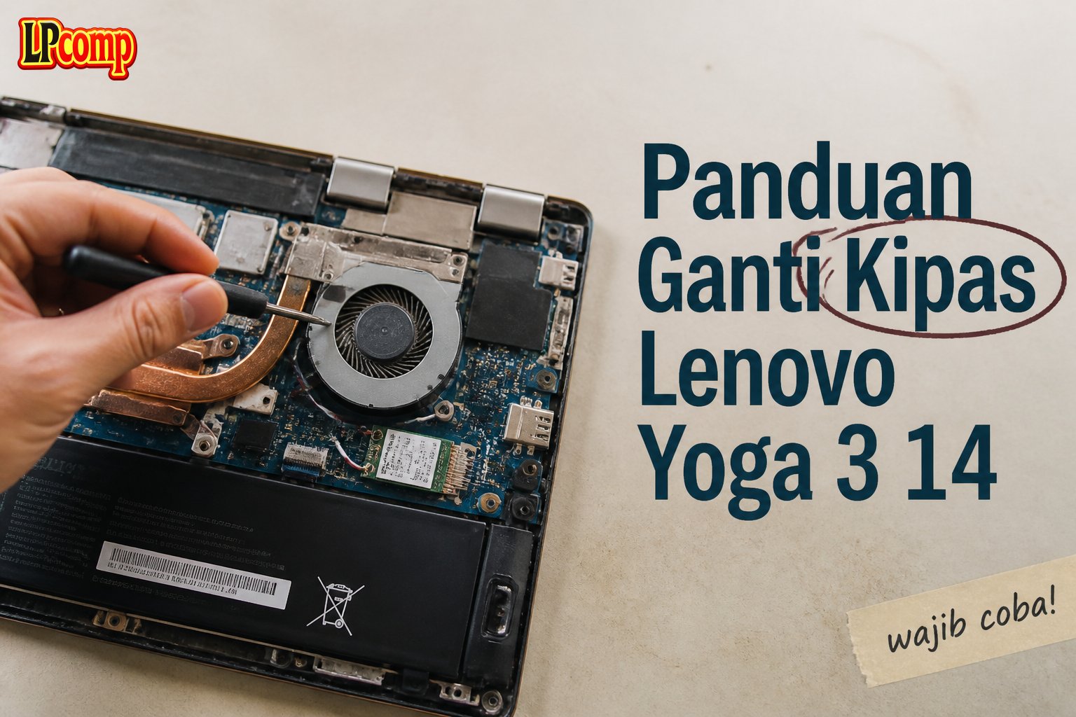 Panduan Ganti Kipas Lenovo Yoga 3 14