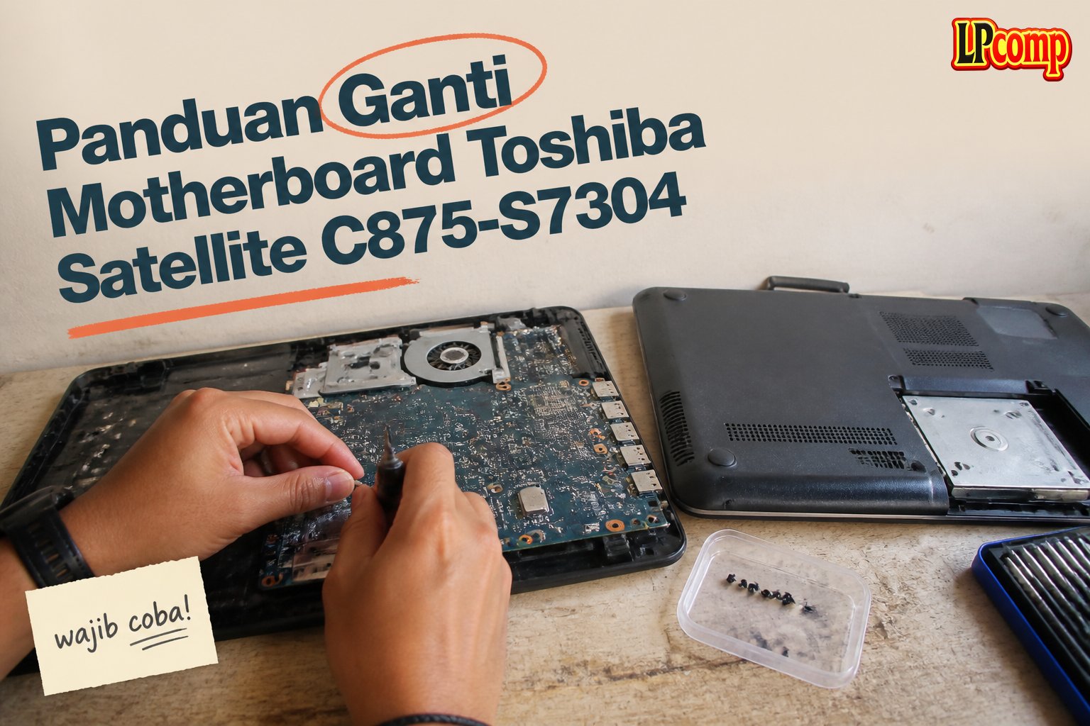 Panduan Ganti Motherboard Toshiba Satellite C875-S7304
