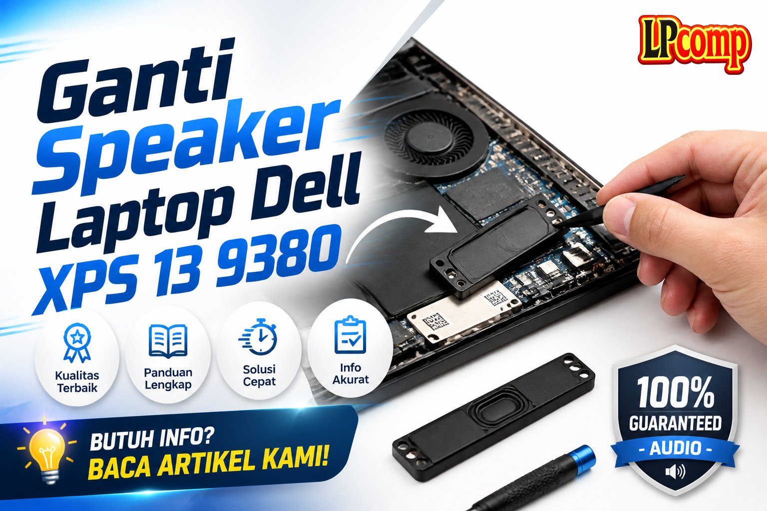 Ganti Speaker Laptop Dell XPS 13 9380