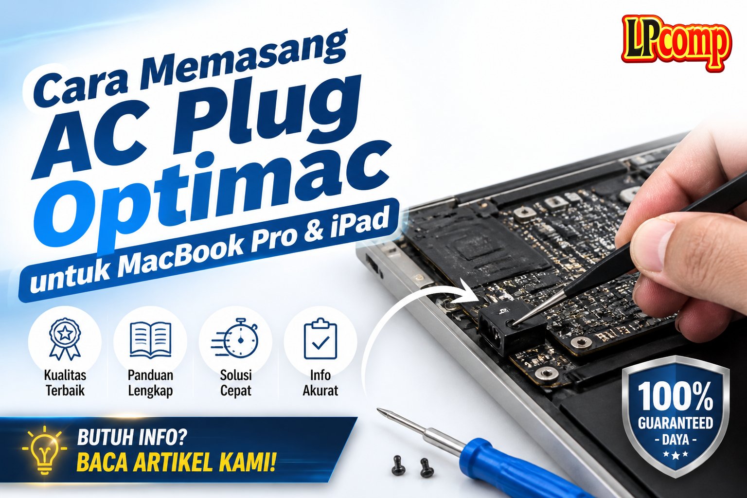 Cara Memasang AC Plug Optimac untuk MacBook Pro & iPad