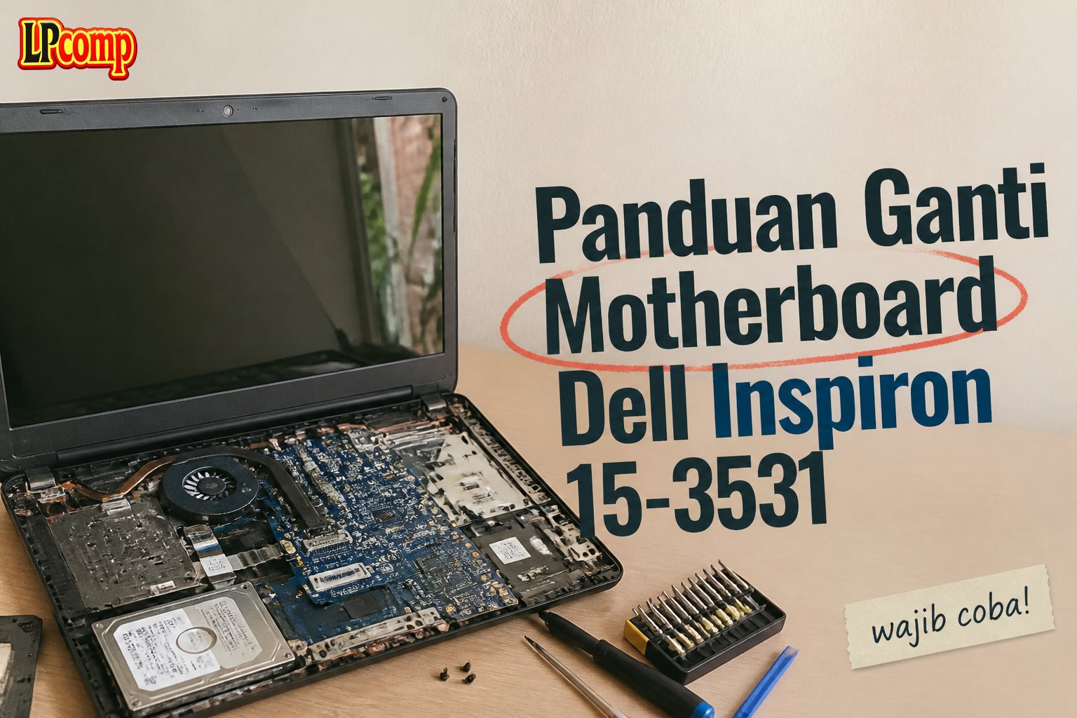 Panduan Ganti Motherboard Dell Inspiron 15-3531
