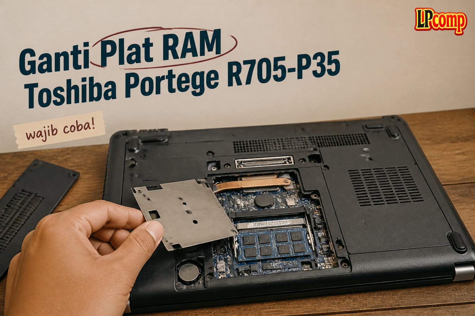 Ganti Plat RAM Toshiba Portege R705-P35