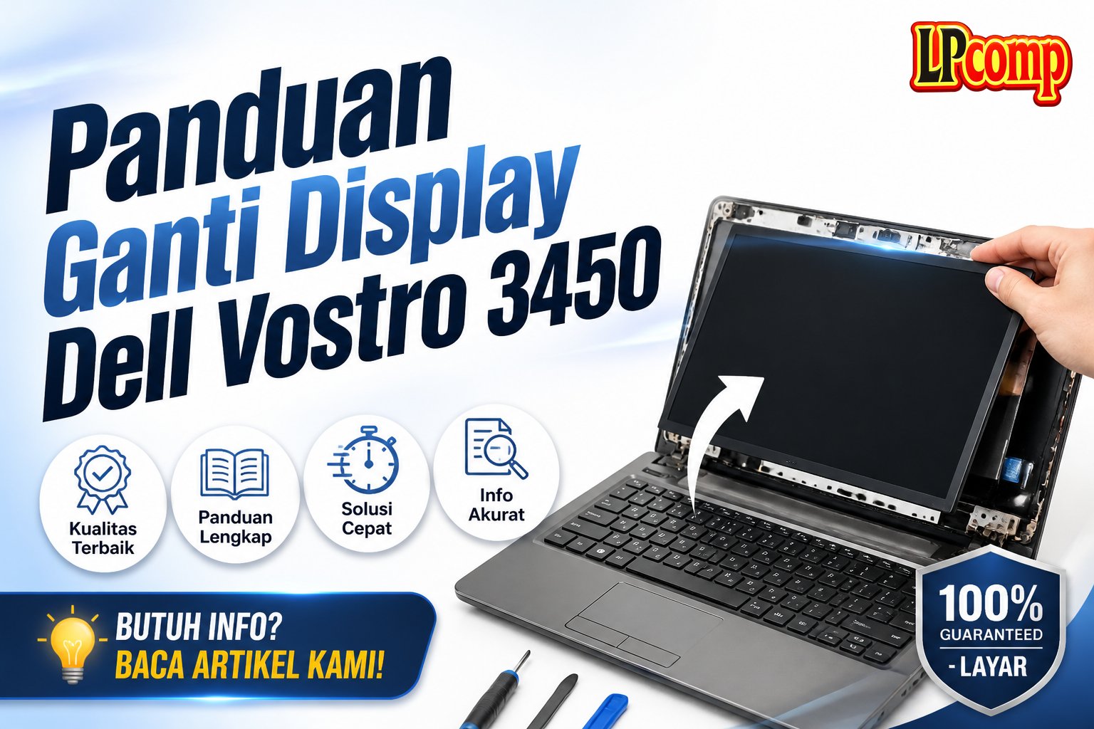 Panduan Ganti Display Dell Vostro 3450