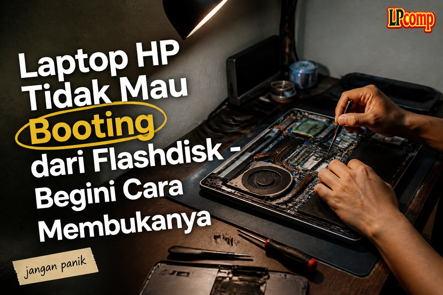 Laptop HP Tidak Mau Booting dari Flashdisk - Begini Cara Membukanya