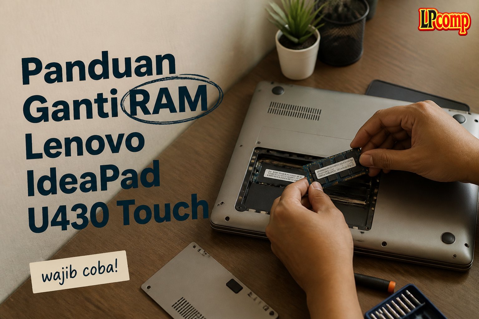 Panduan Ganti RAM Lenovo IdeaPad U430 Touch