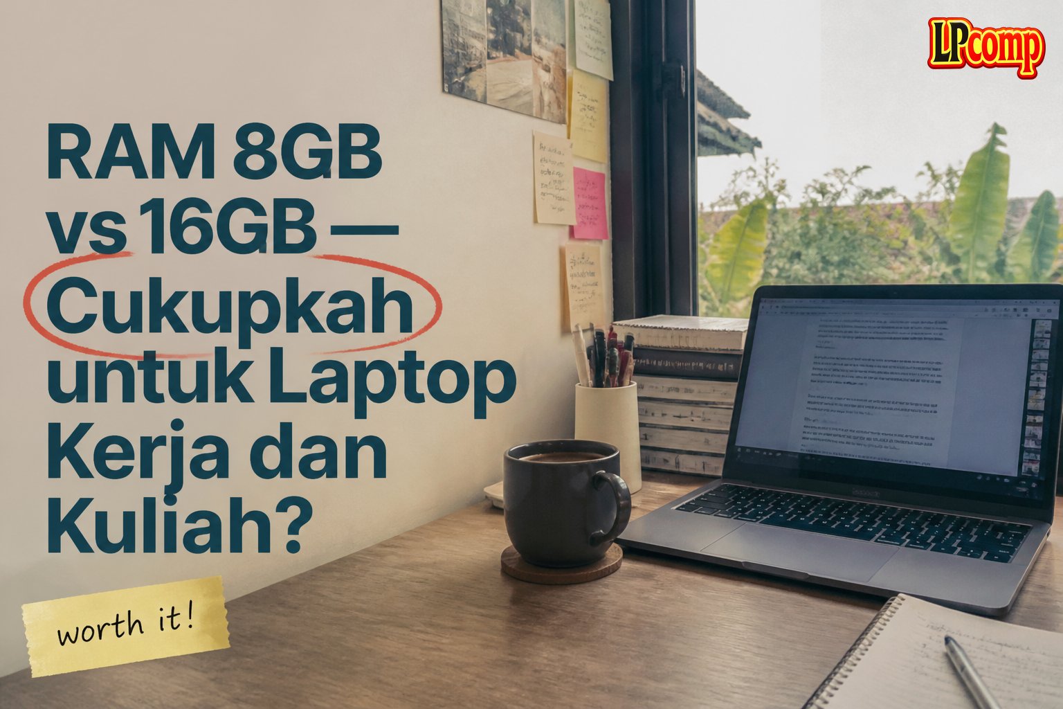 RAM 8GB vs 16GB — Cukupkah untuk Laptop Kerja dan Kuliah?