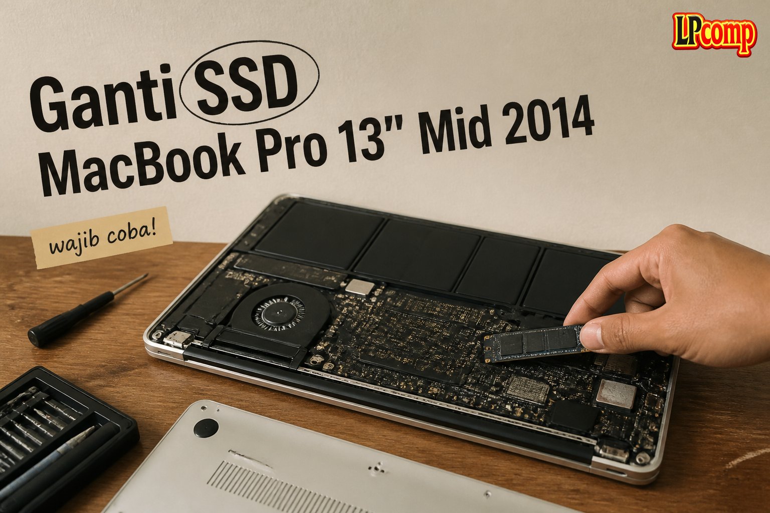 Ganti SSD MacBook Pro 13" Mid 2014