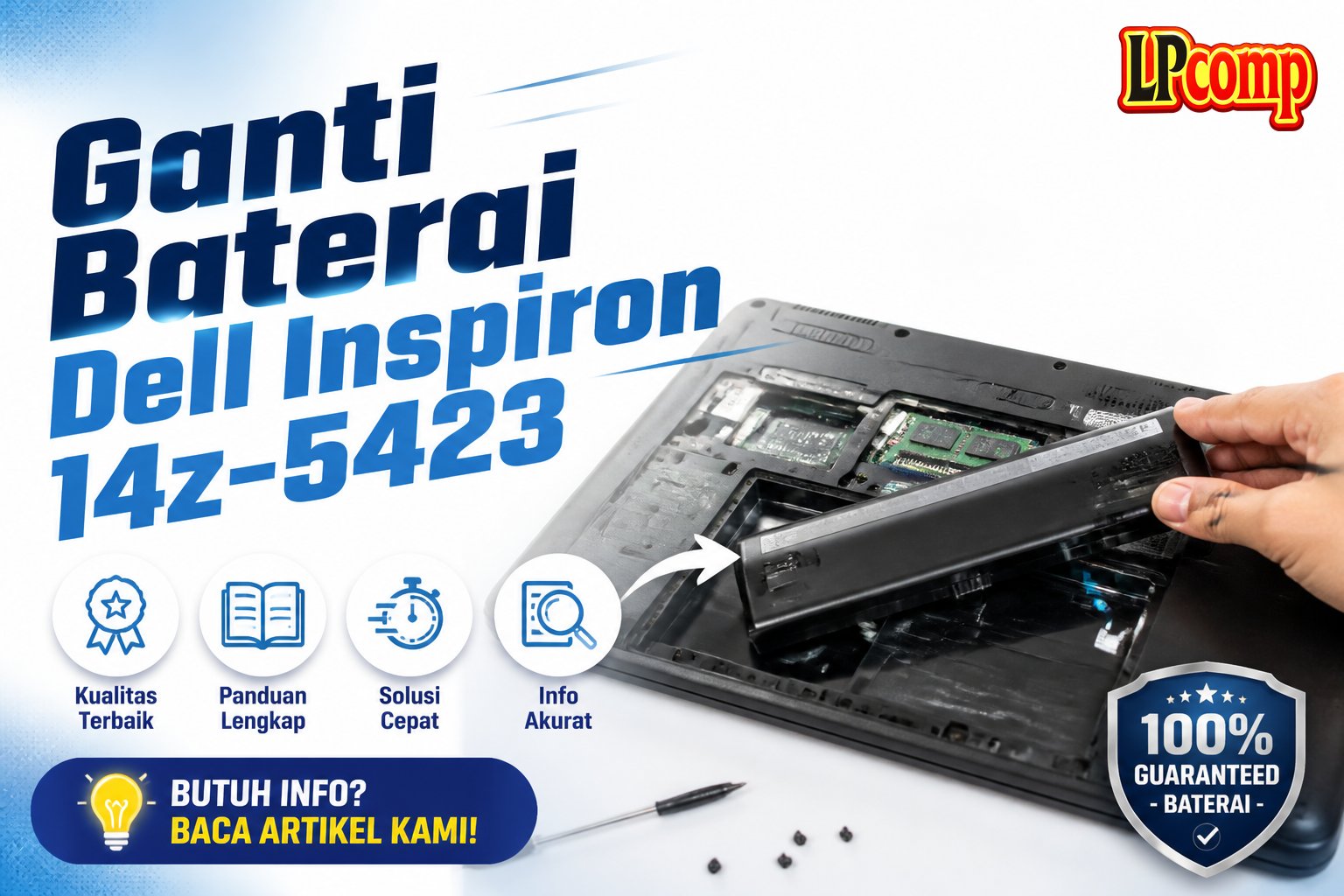 Ganti Baterai Dell Inspiron 14z-5423