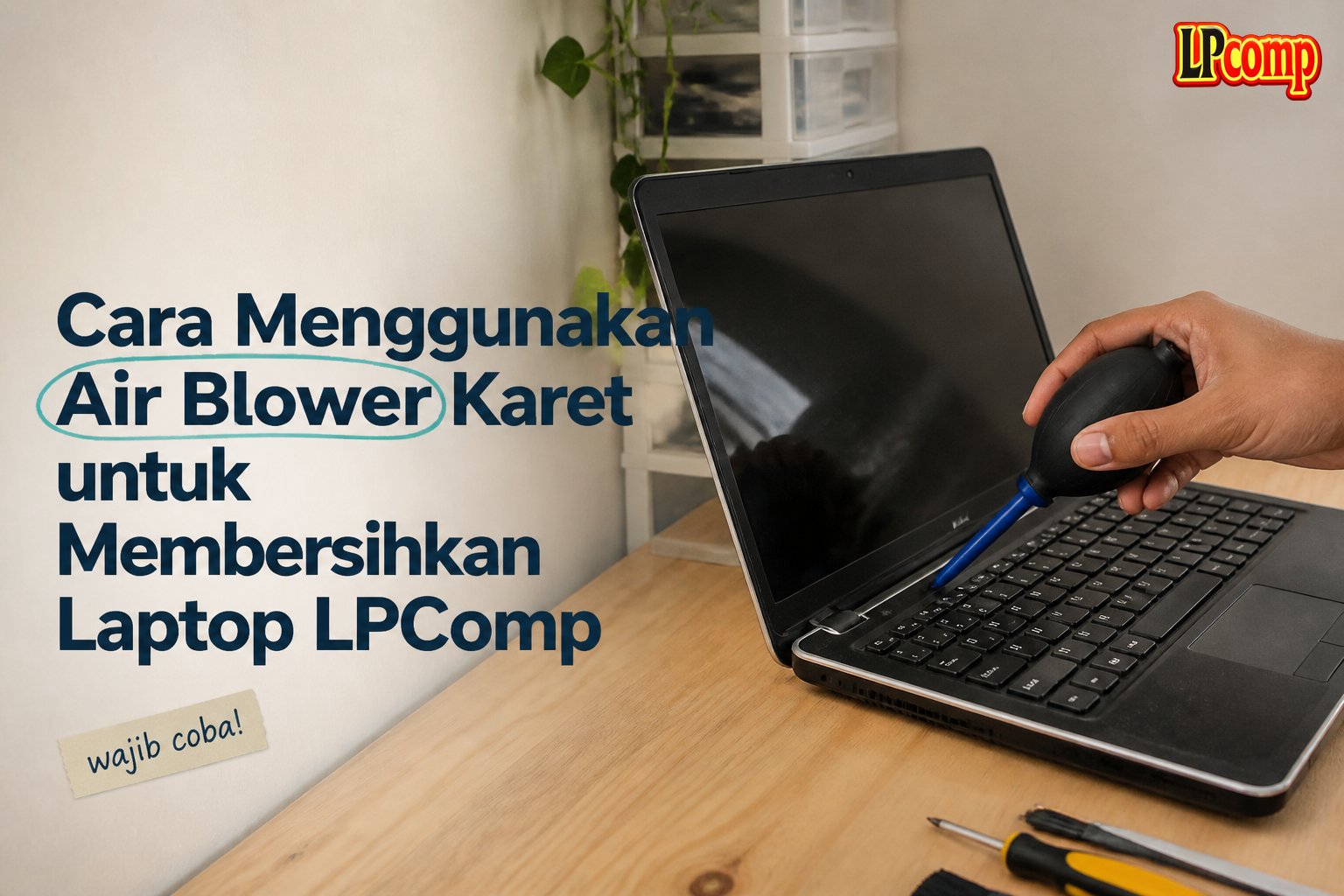 Cara Menggunakan Air Blower Karet untuk Membersihkan Laptop LPComp