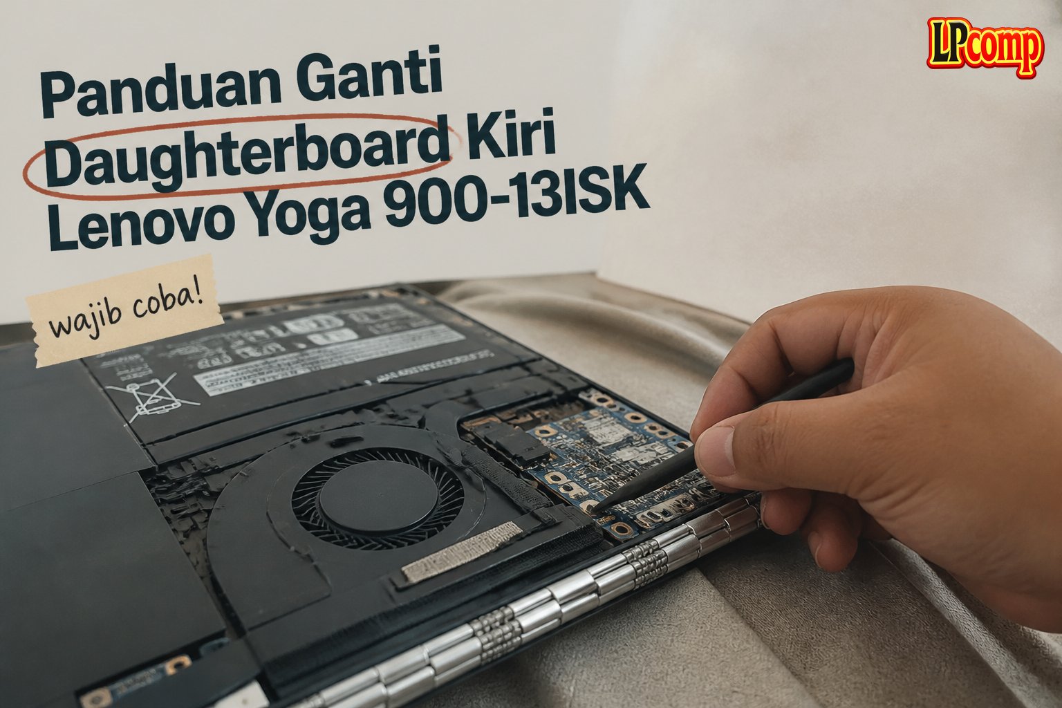 Panduan Ganti Daughterboard Kiri Lenovo Yoga 900-13ISK