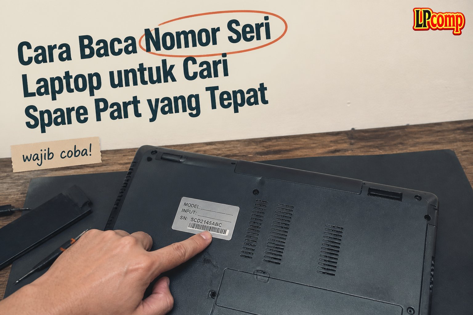 Cara Baca Nomor Seri Laptop untuk Cari Spare Part yang Tepat