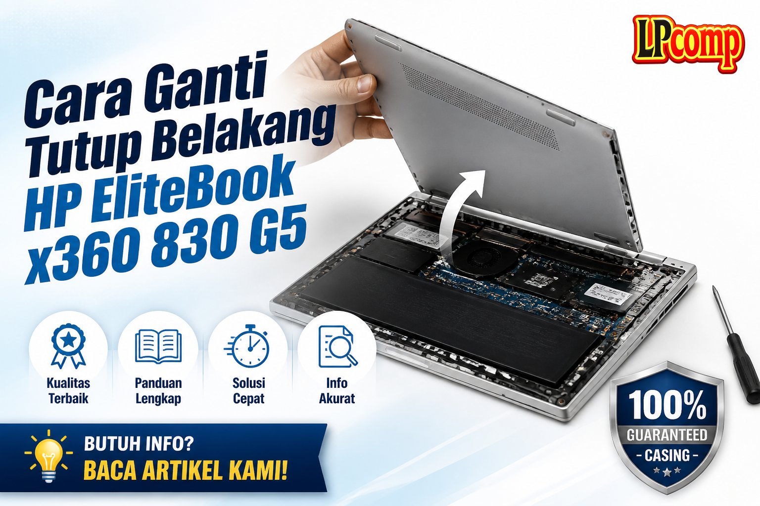 Cara Ganti Tutup Belakang HP EliteBook x360 830 G5